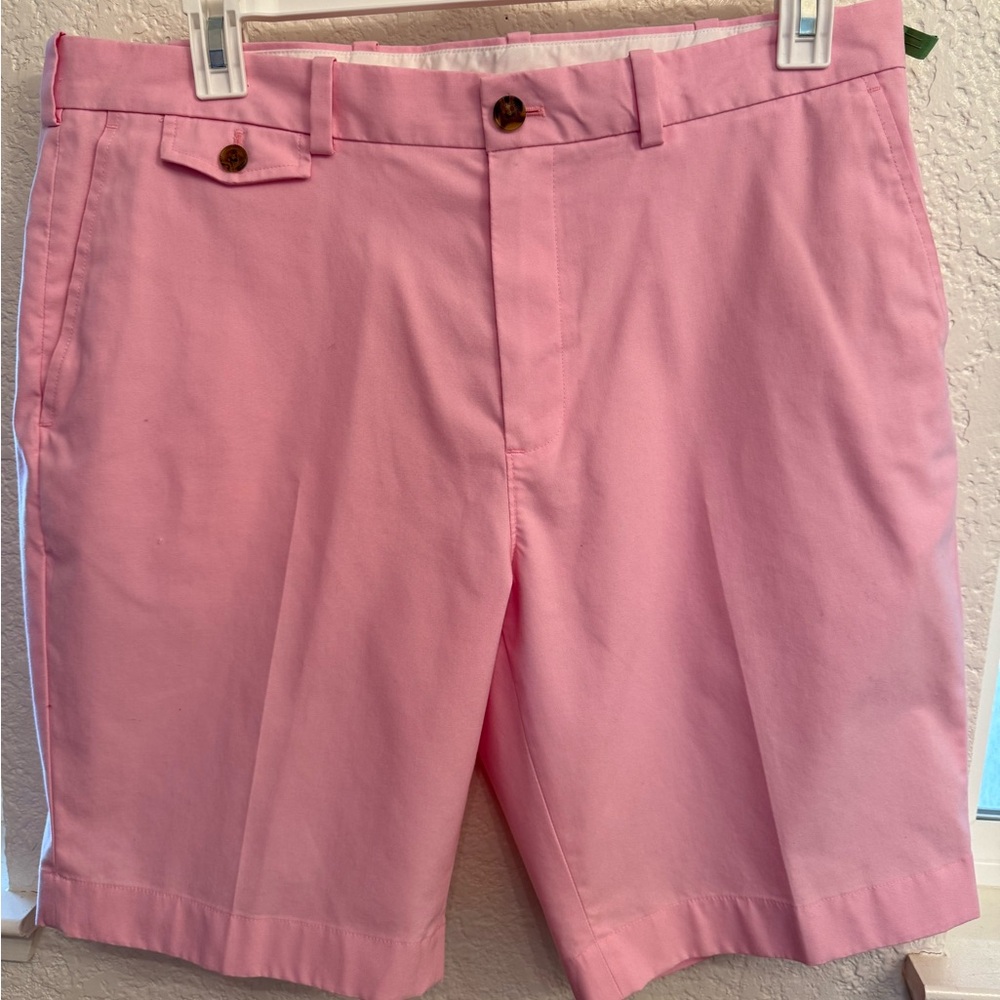 Brooks Brothers Light Pink Flat Front Men's Shorts. 38 Waist EUC Dry Cleaned - Picture 7 of 16